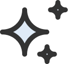 キラキラのイラスト