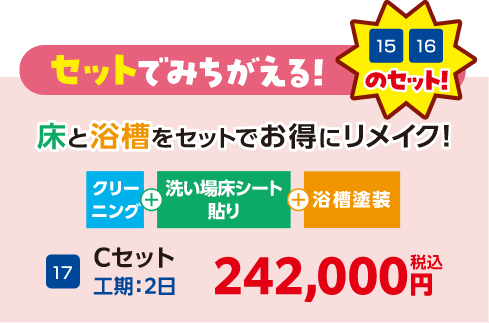 Cセット 工期:2日 242,000円