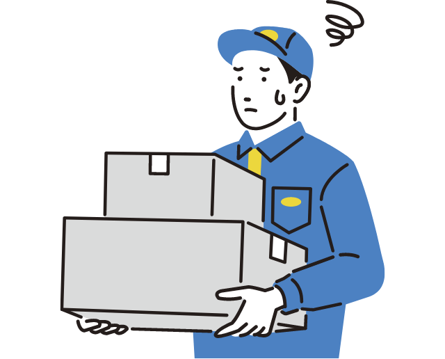 荷物を運ぶ作業員のイラスト