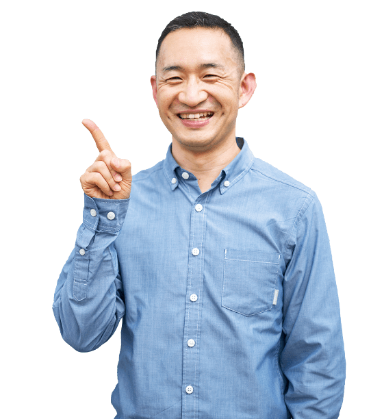 ポーズを取る仙仁先生