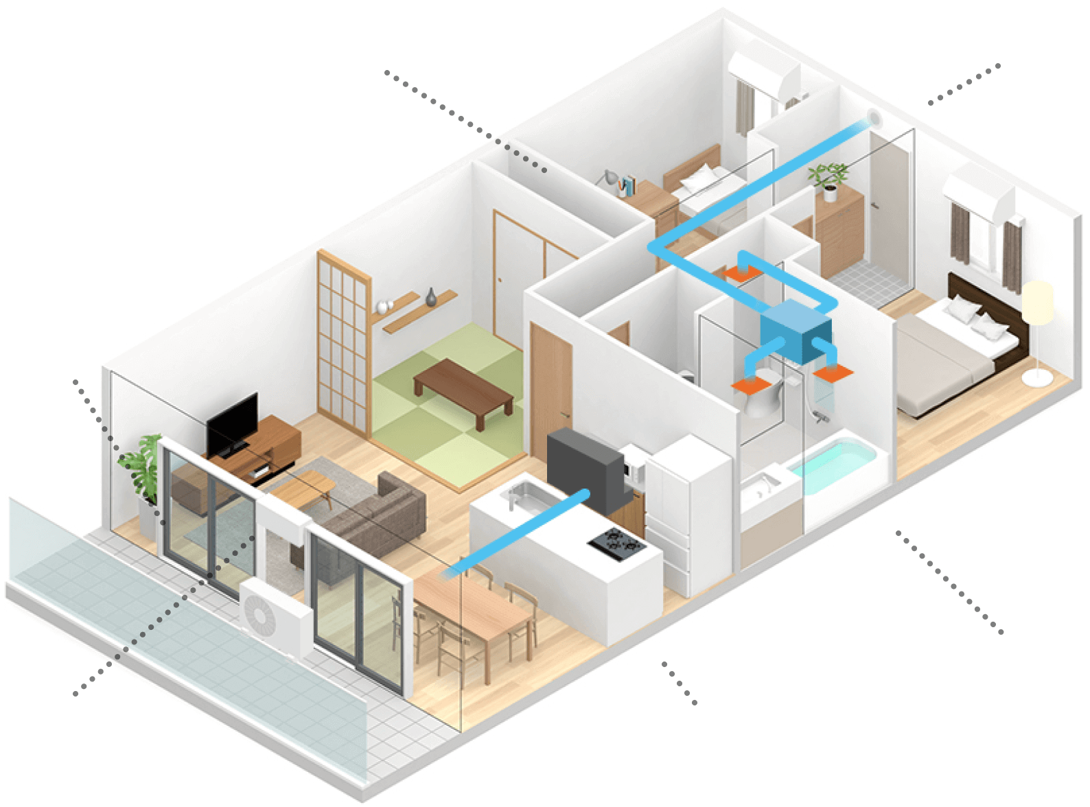 商品・サービス箇所のイラスト