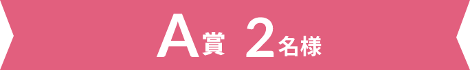 A賞 2名様