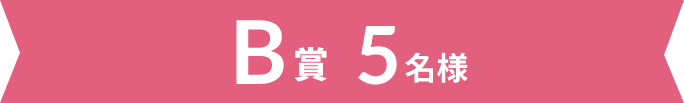 B賞 5名様