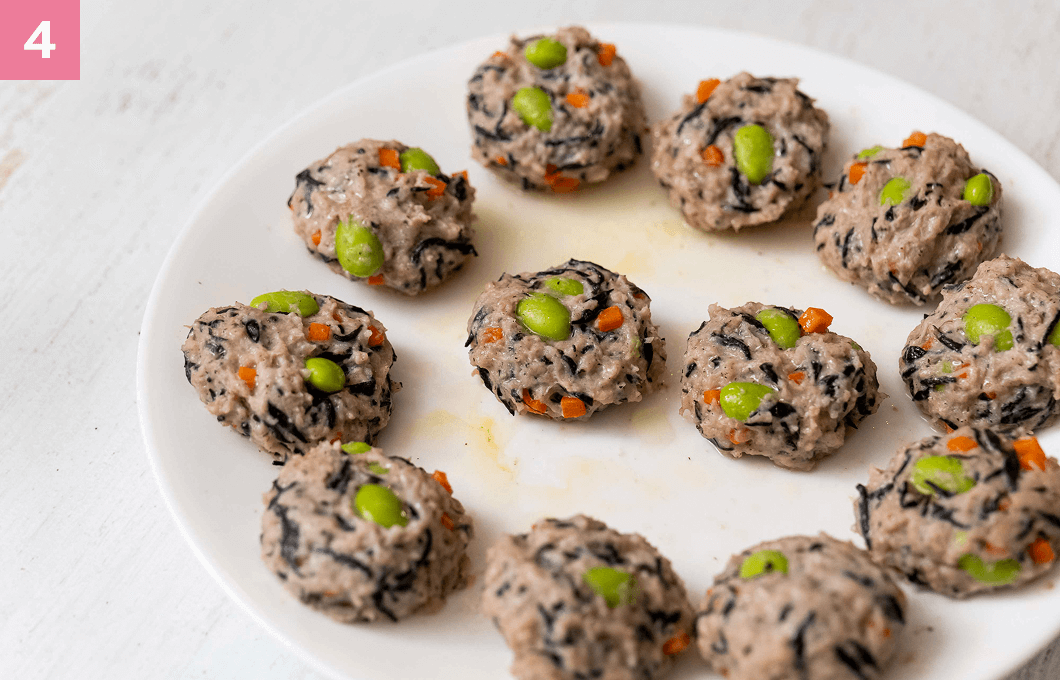 完成したひじきハンバーグ