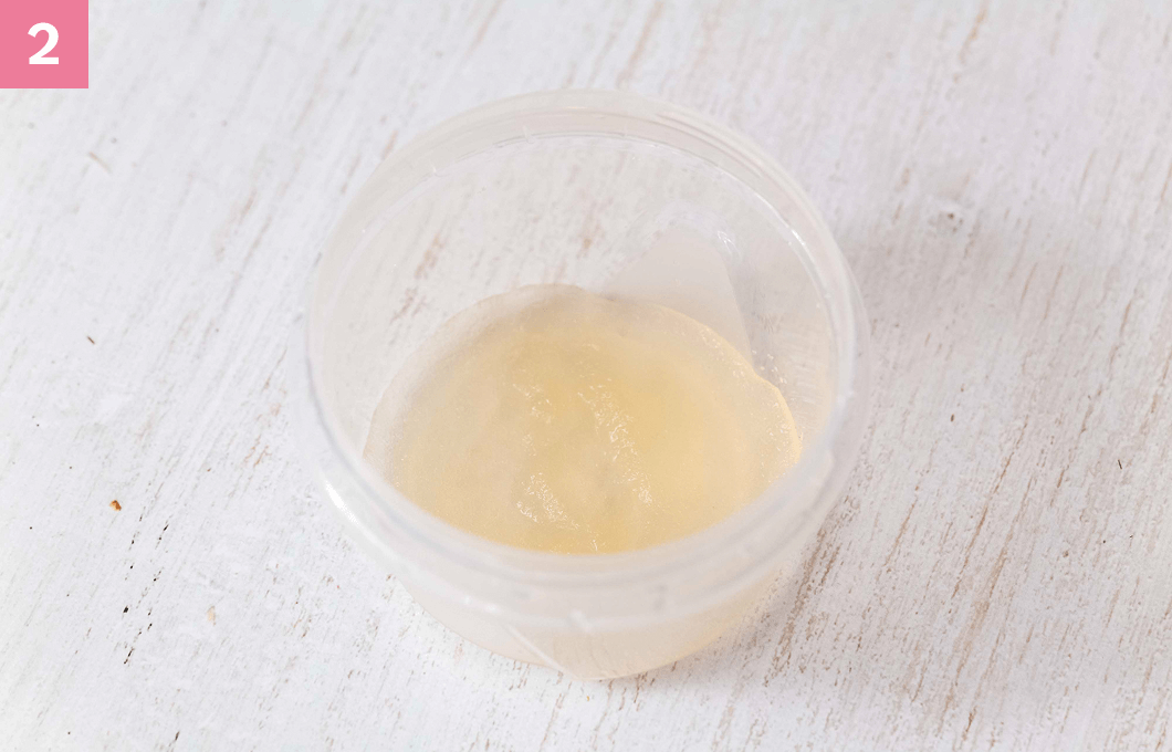 ふやかされたゼラチン