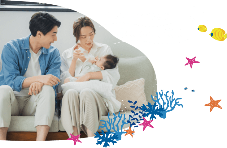 キレイな空気で赤ちゃんも安心