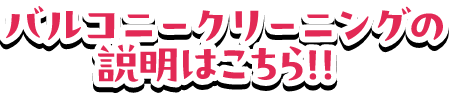 バルコニークリーニングの説明はこちら！