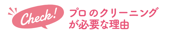 プロのクリーニングが必要な理由
