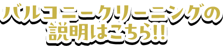 バルコニークリーニングの説明はこちら！
