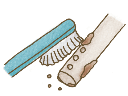 ノズルの汚れを落として<br class="visible-md">臭いも予防！